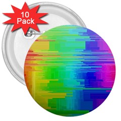 Colors Rainbow Chakras Style 3  Buttons (10 Pack)  by Celenk