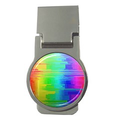 Colors Rainbow Chakras Style Money Clips (round)  by Celenk