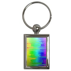 Colors Rainbow Chakras Style Key Chains (rectangle) 