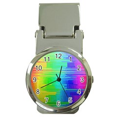 Colors Rainbow Chakras Style Money Clip Watches by Celenk