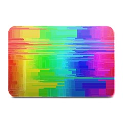 Colors Rainbow Chakras Style Plate Mats by Celenk