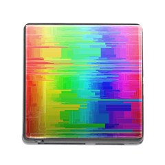 Colors Rainbow Chakras Style Memory Card Reader (square) by Celenk