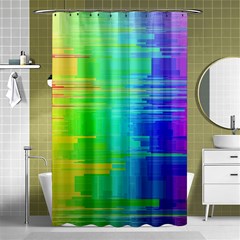 Colors Rainbow Chakras Style Shower Curtain 48  X 72  (small)  by Celenk