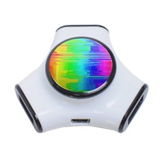 Colors Rainbow Chakras Style 3-port Usb Hub by Celenk