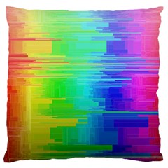 Colors Rainbow Chakras Style Standard Flano Cushion Case (two Sides) by Celenk