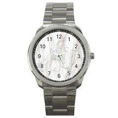 Background Modern Smoke Design Sport Metal Watch by Celenk