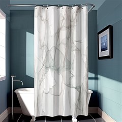 Background Modern Smoke Design Shower Curtain 36  x 72  (Stall) 