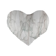 Background Modern Smoke Design Standard 16  Premium Flano Heart Shape Cushions by Celenk