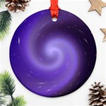 Spiral Lighting Color Nuances Round Ornament (Two Sides) Front