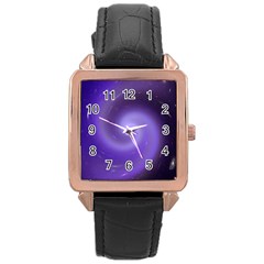 Spiral Lighting Color Nuances Rose Gold Leather Watch  by Celenk