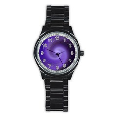 Spiral Lighting Color Nuances Stainless Steel Round Watch by Celenk