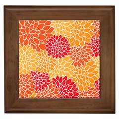 Abstract Art Background Colorful Framed Tiles by Celenk