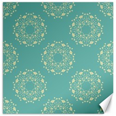 Floral Vintage Royal Frame Pattern Canvas 12  X 12   by Celenk