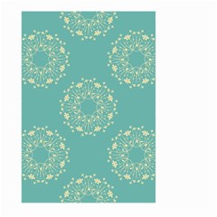 Floral Vintage Royal Frame Pattern Large Garden Flag (two Sides) by Celenk