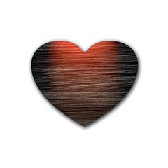 Background Red Orange Modern Heart Coaster (4 Pack)  by Celenk