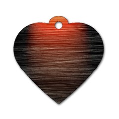 Background Red Orange Modern Dog Tag Heart (one Side) by Celenk