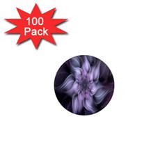 Fractal Flower Lavender Art 1  Mini Magnets (100 Pack)  by Celenk