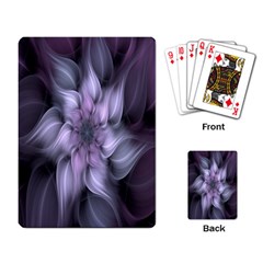 Fractal Flower Lavender Art Playing Card by Celenk