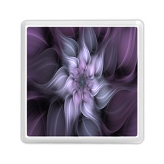 Fractal Flower Lavender Art Memory Card Reader (square)  by Celenk