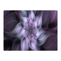 Fractal Flower Lavender Art Double Sided Flano Blanket (mini)  by Celenk