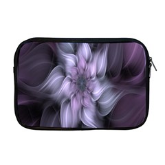 Fractal Flower Lavender Art Apple Macbook Pro 17  Zipper Case by Celenk