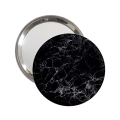 Black Texture Background Stone 2 25  Handbag Mirrors by Celenk