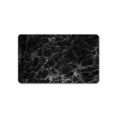 Black Texture Background Stone Magnet (name Card) by Celenk