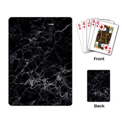 Black Texture Background Stone Playing Card by Celenk