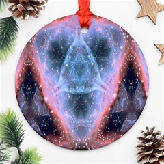 Sacred Geometry Mandelbrot Fractal Ornament (round) by Celenk