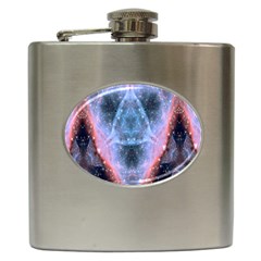 Sacred Geometry Mandelbrot Fractal Hip Flask (6 Oz) by Celenk