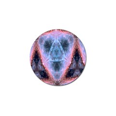 Sacred Geometry Mandelbrot Fractal Golf Ball Marker by Celenk