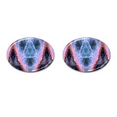 Sacred Geometry Mandelbrot Fractal Cufflinks (oval) by Celenk