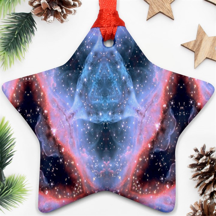 Sacred Geometry Mandelbrot Fractal Star Ornament (Two Sides)