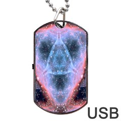 Sacred Geometry Mandelbrot Fractal Dog Tag Usb Flash (one Side) by Celenk