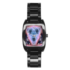 Sacred Geometry Mandelbrot Fractal Stainless Steel Barrel Watch by Celenk