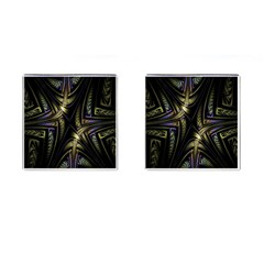 Fractal Braids Texture Pattern Cufflinks (square) by Celenk