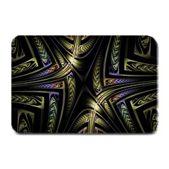 Fractal Braids Texture Pattern Plate Mats by Celenk