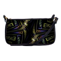 Fractal Braids Texture Pattern Shoulder Clutch Bags by Celenk