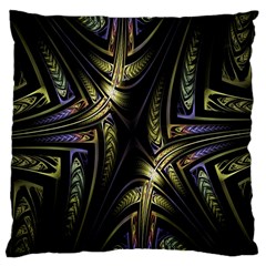 Fractal Braids Texture Pattern Large Cushion Case (one Side) by Celenk