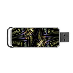 Fractal Braids Texture Pattern Portable Usb Flash (one Side) by Celenk