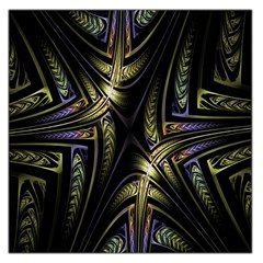 Fractal Braids Texture Pattern Large Satin Scarf (square) by Celenk