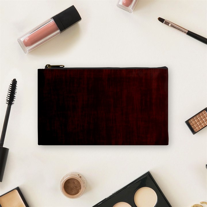 Grunge Brown Abstract Texture Cosmetic Bag (Small) 