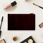 Grunge Brown Abstract Texture Cosmetic Bag (Small)  Back