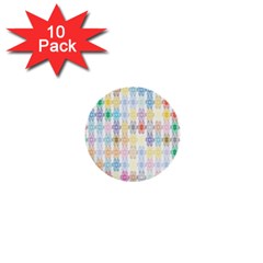 Background Wallpaper Spirals Twirls 1  Mini Buttons (10 Pack)  by Celenk