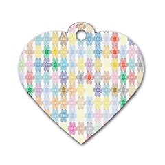 Background Wallpaper Spirals Twirls Dog Tag Heart (one Side) by Celenk