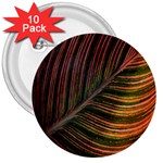 Leaf Colorful Nature Orange Season 3  Buttons (10 pack)  Front