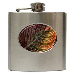 Leaf Colorful Nature Orange Season Hip Flask (6 Oz) by Celenk