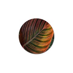 Leaf Colorful Nature Orange Season Golf Ball Marker (10 Pack) by Celenk