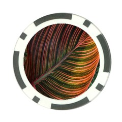 Leaf Colorful Nature Orange Season Poker Chip Card Guard (10 Pack) by Celenk