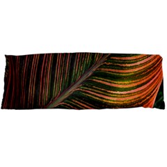 Leaf Colorful Nature Orange Season Body Pillow Case Dakimakura (two Sides) by Celenk